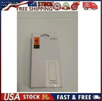 Spigen Pixel 9 Pro XL Case Ultra Hybrid Crystal Clear ACS07721 Military-Grade Pr - Image 1 of 4