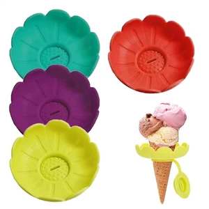 Soporte para paleta de hielo de silicona con soporte para palos de hielo sin goteo molde para paleta de hielo 4 piezas - Imagen 1 de 12