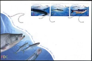 Finland FDC 2001, Fish, Vendace, Asp, Lamprey, Mint - Picture 1 of 1
