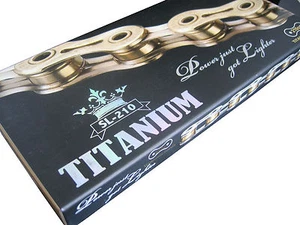 Yaban Triple Hollow Kette YBN 12-fach TITAN 230g leicht NEU! silber Titankette - Bild 1 von 2