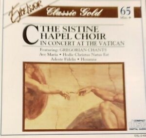 The Sistine Chapel Choir - In Concert At the Vatican Ft Gregorian Chants CD VGC