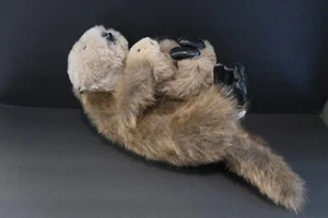 Fiesta Brown Sea Otter and Baby 13” Stuffed Animal Plush Vinyl Feet 5117000 EUC - Picture 1 of 4