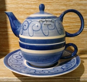 NEW Whittard of Chelsea Tea Clipper One Cup Teapot Breakfast Cup & Saucer (B.12) - Picture 1 of 14