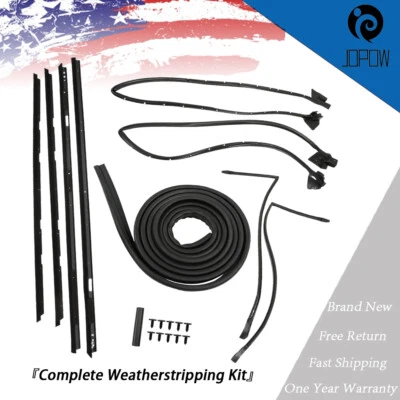 Complete Weatherstripping Kit 128555 For Chevrolet Monte Carlo SS 1981-88 9Pcs - Image 1 of 4