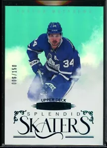 2022-23 Upper Deck Stature Splendid Skaters Green #SS21 Auston Matthews 006/150 - Picture 1 of 2