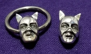CBR CatWoman Charm Körper Piercing Schmuck Captive Ring Katze Frau Brustwarze Ohr BDSM - Bild 1 von 7