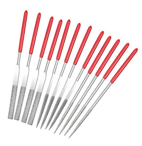 12x Diamond Files,150 Grit Mini Diamond Needle File Set for Glass,Crafts Hobbies - Picture 1 of 3