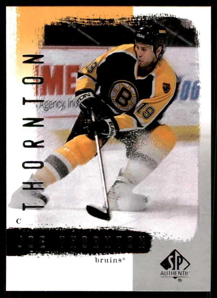2000-01 Upper Deck SP Authentic Joe Thornton #7 - Image 1 of 2
