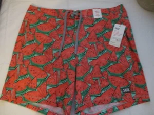 Pantaloncini da bagno uomo Saxx Oh Buoy 2N1 Boordie 7" Ballpark Pouch Pouch TG 36 nuovi con etichette - Foto 1 di 12