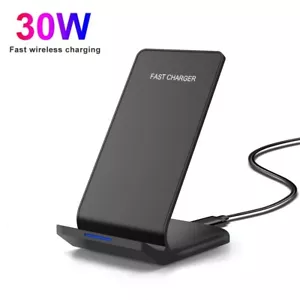 30W Induktion Wireless Ladegerät Ladestation Schnell Für Apple iPhone Samsung - Bild 1 von 12