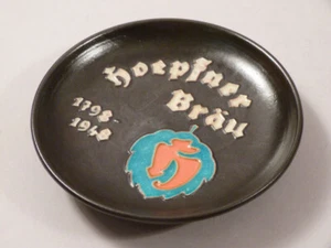 wo2/13  Karlsruher Majolika ~ 1948  kleiner Teller  HOEPFNER BRÄU 1798-1948 - Bild 1 von 6