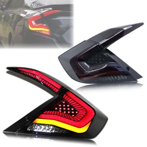 LED Tail Lights for Honda Civic 2016-2021 10th Gen Sedan Rear Lamps Assembly - Picture 1 of 7