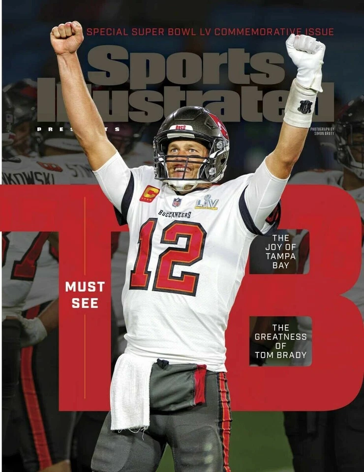 Tom Brady 2021 Tampa Bay Buccaneers Super Bowl Sports Illustrated conmemorativo Foto 1 de 1