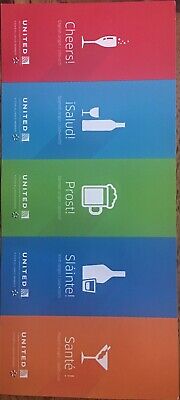 United Airlines (5) Drink Tickets/voucher Expired 1/31/20 During The Pandemic • 5$