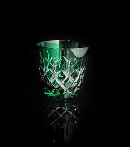 AJKA Arabella Double Old Fashion Emerald Green Glasses - Picture 1 of 11