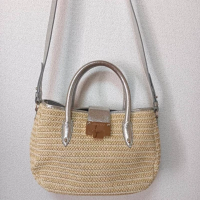 JIMMY CHOO  shoulder straw bag Tote bag Rank AB - Image 1 of 4