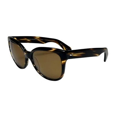 OLIVER PEOPLES "Abrie" Brown Tortoise Shell Havana Cat-Eye Sunglasses OV5313SU - Image 1 of 4