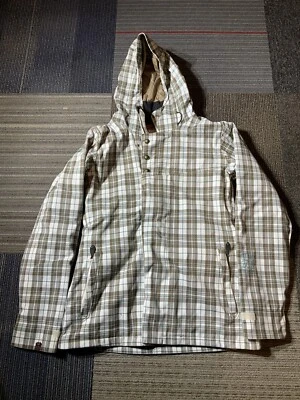 Chaqueta para mujer Bonfire Dry Level 2 talla XL ajuste a medida a cuadros esquí nieve marrón azul Foto 1 de 4