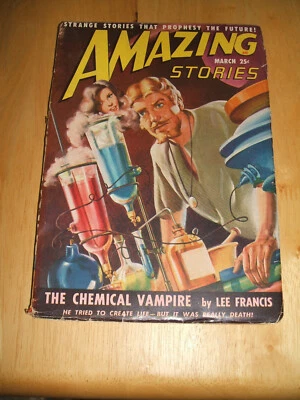 Amazing Stories March 1949 Lee Francis, Chester S. Geier, Guy Arhcette - Image 1 of 3