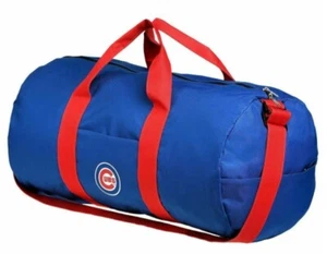 CHICAGO CUBS VESSEL BARREL DUFFLE GYM BAG NEW STYLE TRAVEL LUGGAGE MLB - Picture 1 of 2