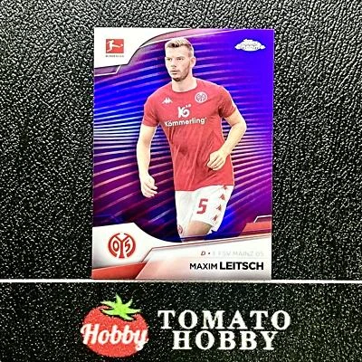 TOPPS CHROME BUNDESLIGA 2022-23 MAXIM LEITSCH /299 PURPLE REFRACTOR FSV MAINZ 05 - Image 1 of 2