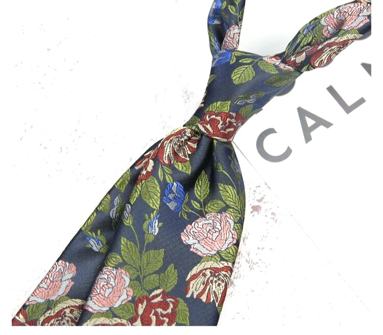 Nueva Corbata Clásica Floral Roja Rosa JACQUARD TEJIDA 100% Seda Para Hombre Foto 1 de 1