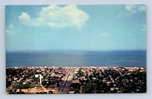 Business District, Rehoboth Beach Delaware Air View Postcard Unposted - Picture 1 of 2