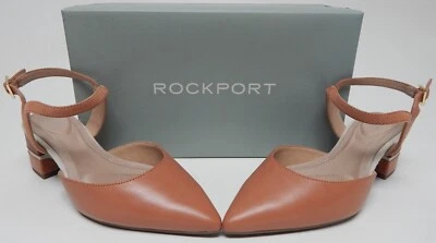 Zapatos de salón Rockport Noelle talla EE. UU. 6 W ANCHO UE 36 2 piezas de cuero Canyon Stone para mujer Foto 1 de 4