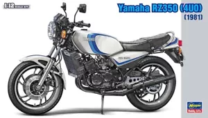 Hasegawa 1:12 MOTORBIKE SERIES Yamaha RZ350 4U0 1981 Plastic Model - Picture 1 of 4
