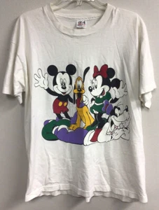 Disney “Mickey Minnie Pluto Goofy” Vintage Single Stitch T-Shirt Adult XL - Picture 1 of 7
