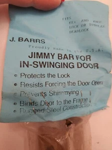J. Barrs JB113KN GP Jimmy Bar For In-Swinging Doors - Picture 1 of 7