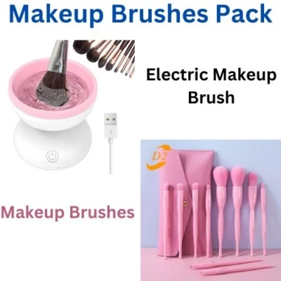 Makeup Brushes Tool & Electric Makeup Brush Cleaner Wash Pack - Image 1 of 4