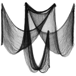 Halloween Gauze Horror Creepy Cloth Black Textile Decor Party Decoration Props - Picture 1 of 14
