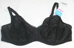NWT PLAYTEX love my curves BRA TRU support shape US4713 BLACK breathable  - Picture 1 of 5