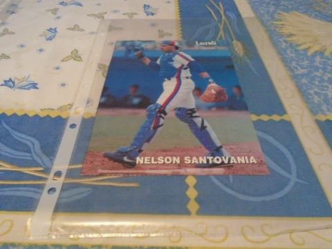 NELSON SANTOVANIA  MONTREAL EXPOS POSTER 5 BY 8 inches Cover