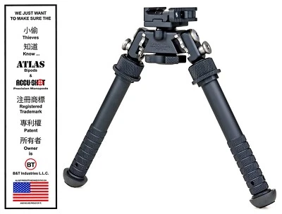 Bípode Atlas BT46-LW17 PSR altura estándar con palanca ADM 170-S Foto 1 de 3