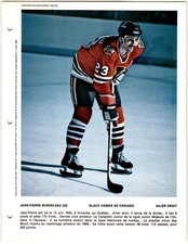 1979-80 Dimanche / Derniere Heure Photos Jean-Pierre Bordeleau #NNO Chicago