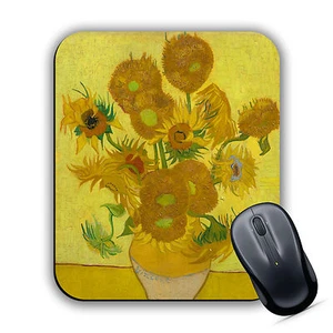 Sonnenblumen Vincent Van Gogh hochwertige weiche MAUSMATTE Pad klassische Kunst Geschenk Neu - Bild 1 von 3