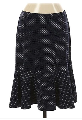 Falda a lunares azul marino George para mujer  Foto 1 de 3