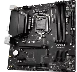 MSI Z390M-S01 LGA1151 (Intel 8th and 9th Gen) DDR4 Micro-ATX Motherboard - Bild 1 von 4