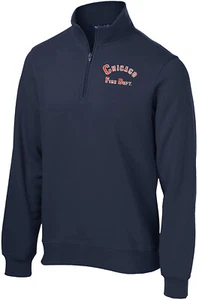 Chicago Fire Department 1/4-Zip Sweatshirt Arch ST253 - Picture 1 of 1