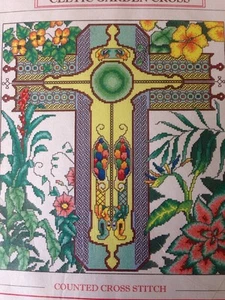 Celtic Garden Cross, Vickery Collection KIT punto croce contato, sigillato #2060 - Foto 1 di 3