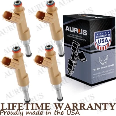 NEW AURUS OEM x4 FUEL INJECTORS FOR 09-19 Toyota Corolla Matrix Pontiac Scion XD - Image 1 of 4