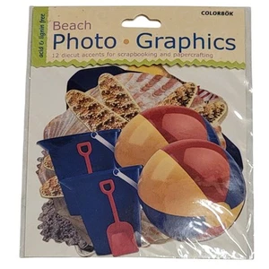 Colorbok Beach Photo Graphics Die Cut Accents Scrapbooking Papercrafting Crafts - Picture 1 of 4