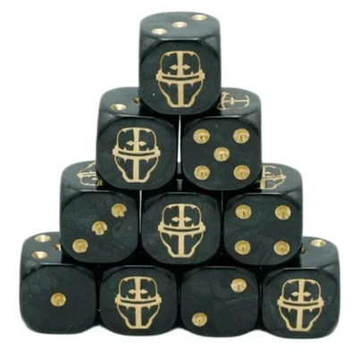 DA SCRAPYARD ORK Loyal Knights Inspired Custom Dice, ideal for Tabletop Games