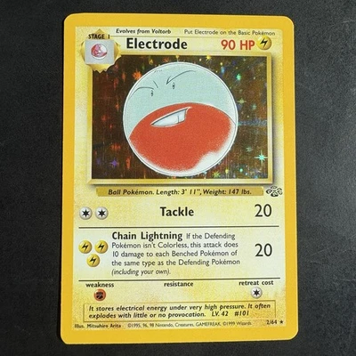 Pokémon Vintage Holo Electrode 2/64 Jungle WotC 1999 - Image 1 of 4