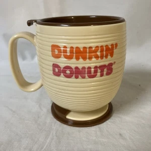 Vintage 80er Dunkin Donuts Kunststoff Reise Kaffeebecher "The Big One" mit Deckel & Boden FS! - Bild 1 von 10