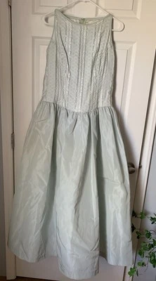 Vestido Jessica McClintock GUNNE SAX Verde Formal Baile de graduación Años 80 90 Talla 11/12 Foto 1 de 4