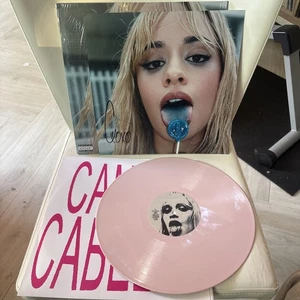 CAMILA CABELLO C, XOXO With Signed Insert On Baby Pink Vinyl Autographed In Hand - Picture 1 of 5