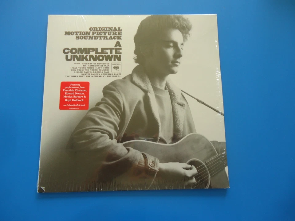 A Complete Unknown Soundtrack LP (2024) NEW Red Vinyl Shrink Wrap Tear - Image 1 of 3